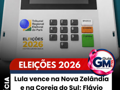 Lula vence na Nova Zelândia e na Coreia do Sul; Flávio Bolsonaro lidera nas Filipinas em apuração no exterior