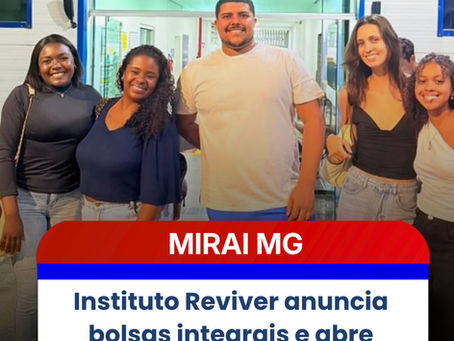 Instituto Reviver anuncia bolsas integrais e abre caminho para o futuro de jovens de Miraí