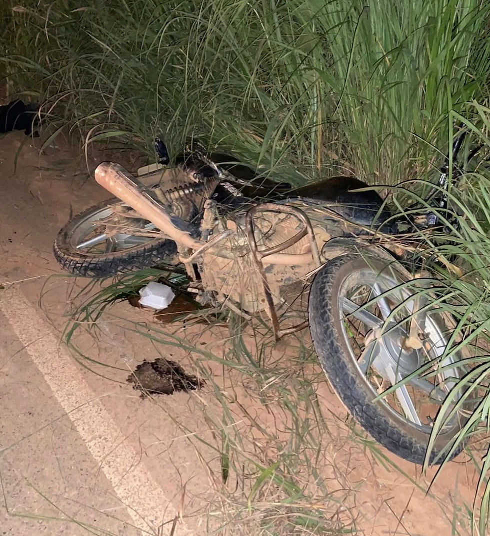 Motociclista fica gravemente ferido após queda na MGC-265 entre Muriaé e Miraí