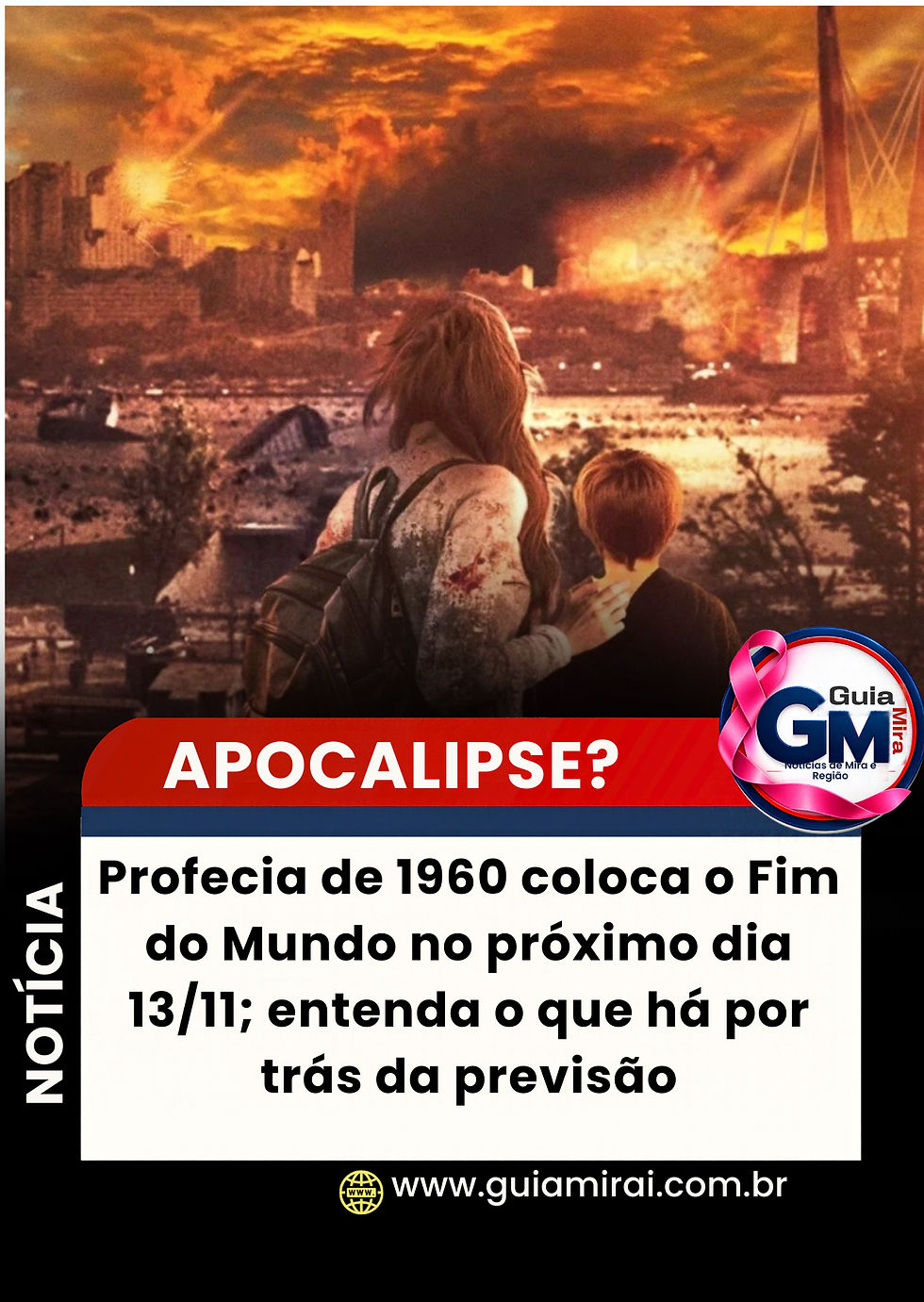 Profecia de 1960 coloca o Fim do Mundo no próximo dia 13/11; entenda o que há por trás da previsão