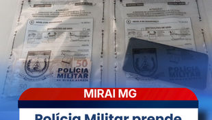 Polícia Militar prende jovem e apreende menor por circulação de dinheiro falso em Miraí