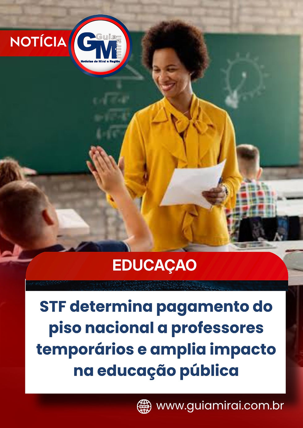 STF determina pagamento do piso nacional a professores temporários e amplia impacto na educação pública
