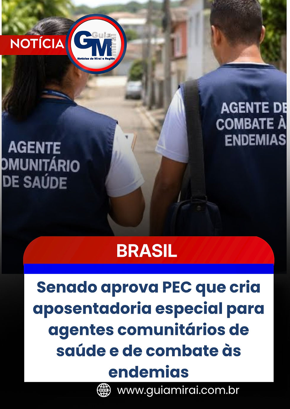Senado aprova PEC que cria aposentadoria especial para agentes comunitários de saúde e de combate às endemias