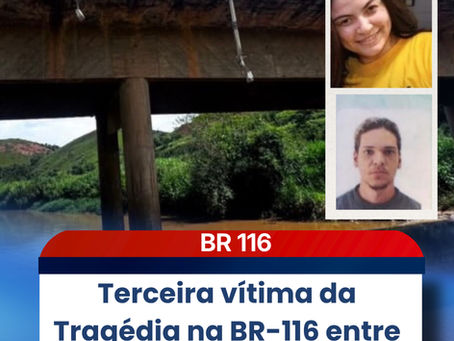 Terceira vítima da Tragédia na BR-116 entre Muriaé e Miradouro é identificada