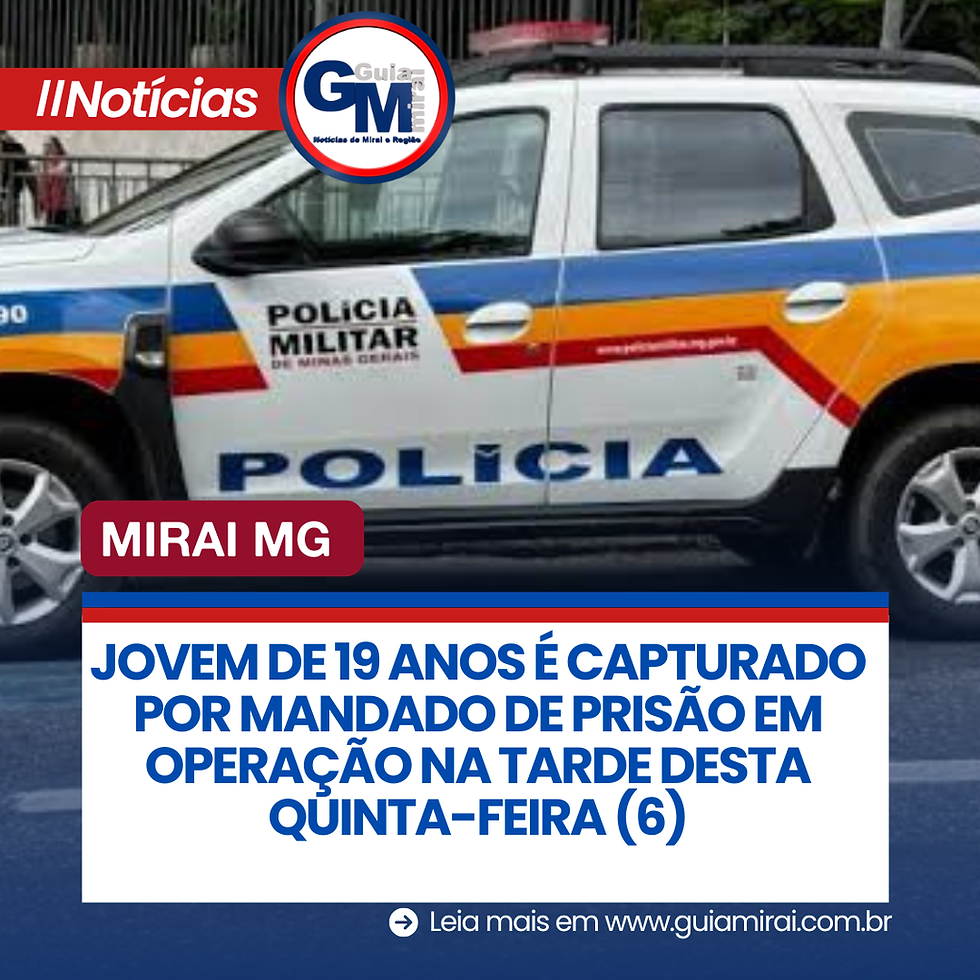 JOVEM DE 19 ANOS É CAPTURADO POR MANDADO DE PRISÃO EM OPERAÇÃO NA TARDE DESTA QUINTA-FEIRA (6)