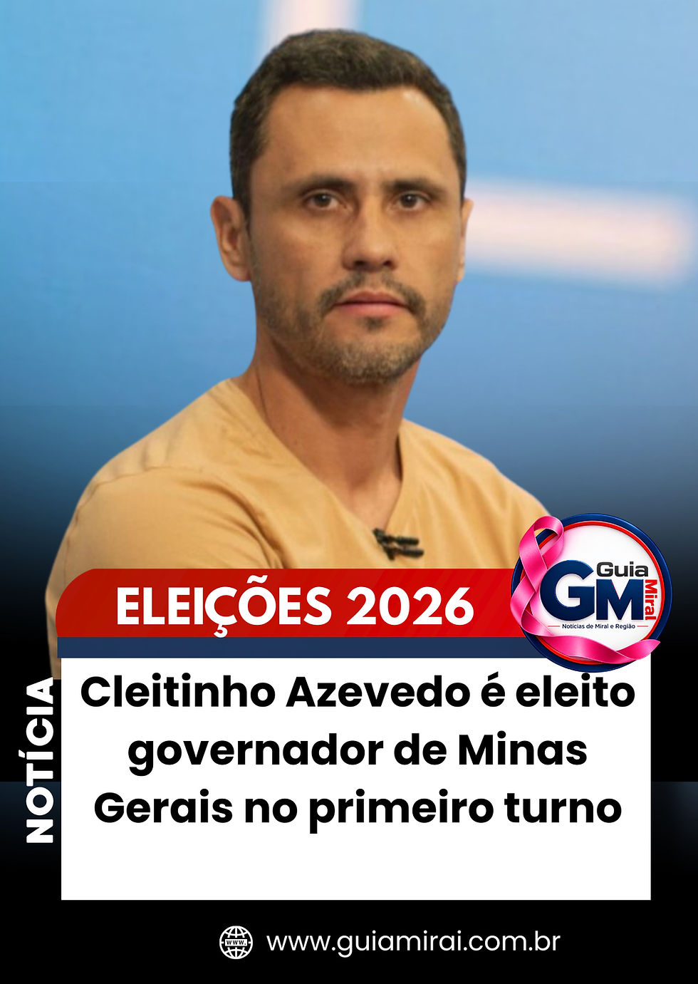 Cleitinho Azevedo é eleito governador de Minas Gerais no primeiro turno