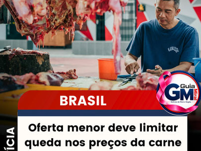 Oferta menor deve limitar queda nos preços da carne bovina após sobretaxa chinesa