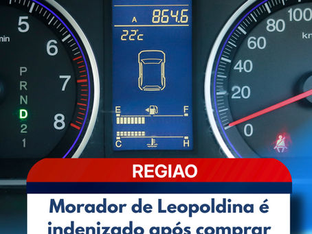 Morador de Leopoldina é indenizado após comprar carro com quilometragem adulterada em Cataguases
