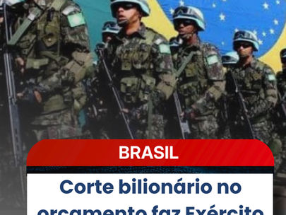 Corte bilionário no orçamento faz Exército suspender operações nas fronteiras