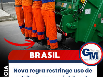 Nova regra restringe uso de estribos em caminhões de lixo e muda rotina dos garis