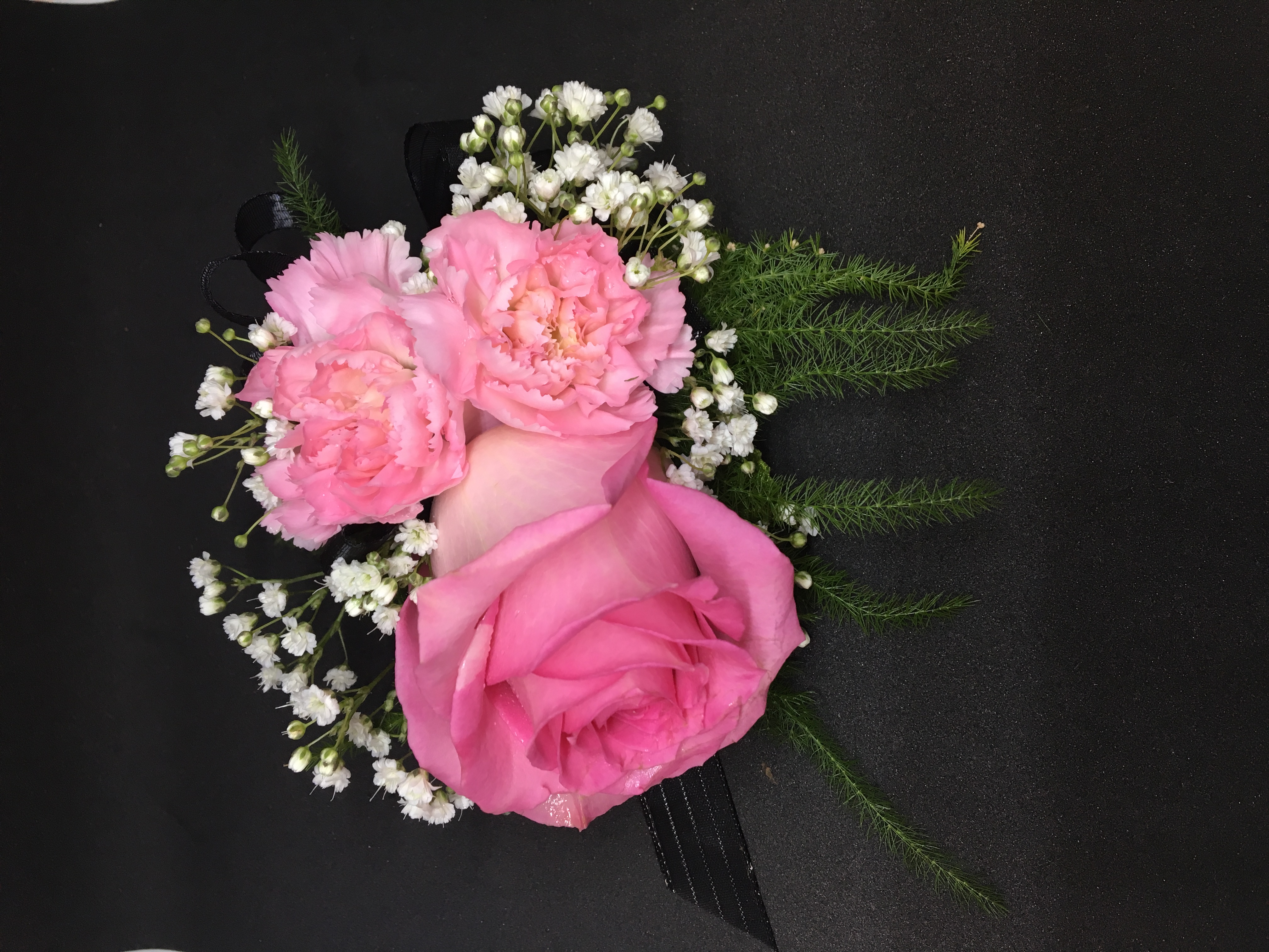 Rose and Minicarnation Corsage