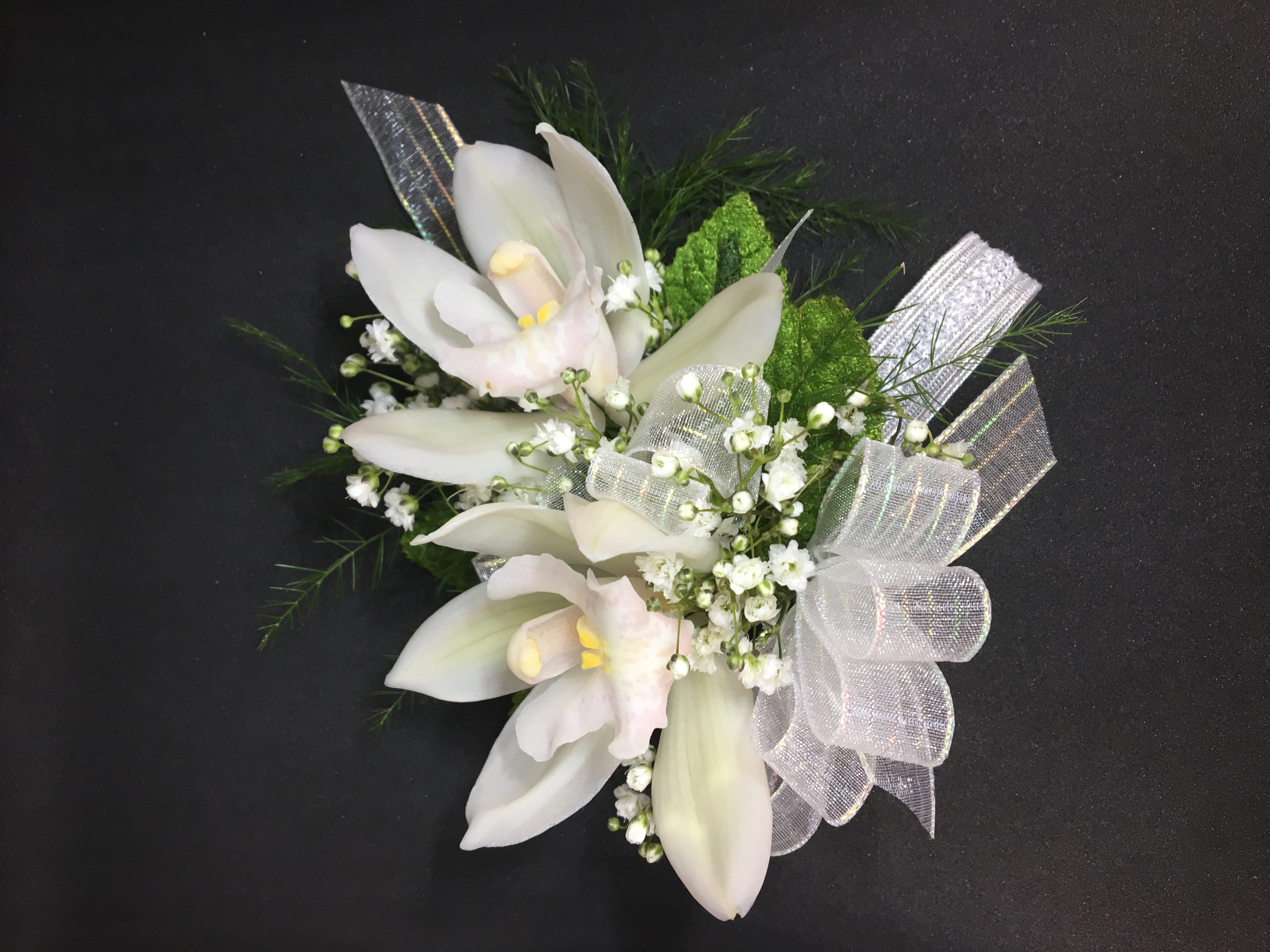 2 Cymbidium Orchid Wrist Corsage