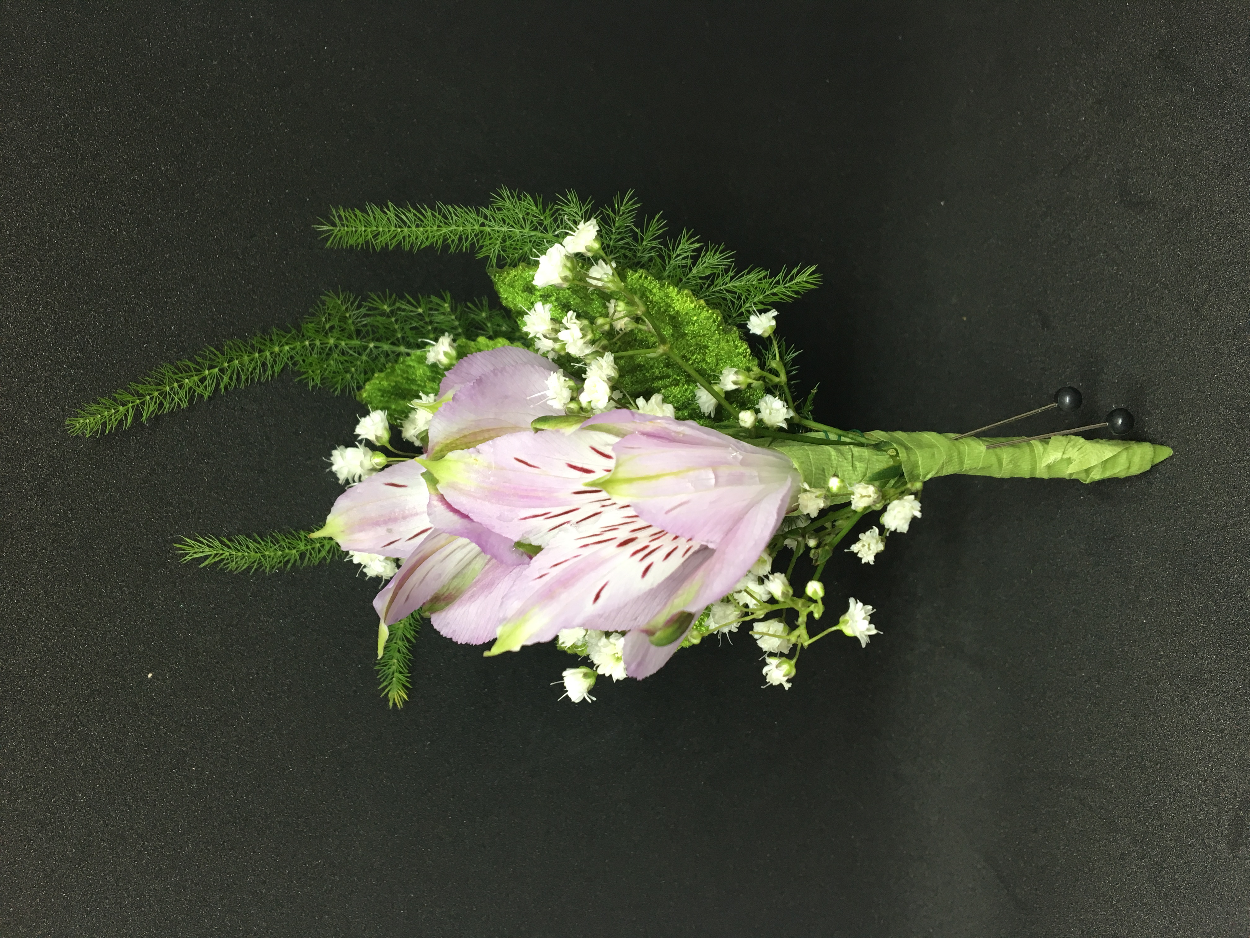 Lavender Alstromeria Boutonniere