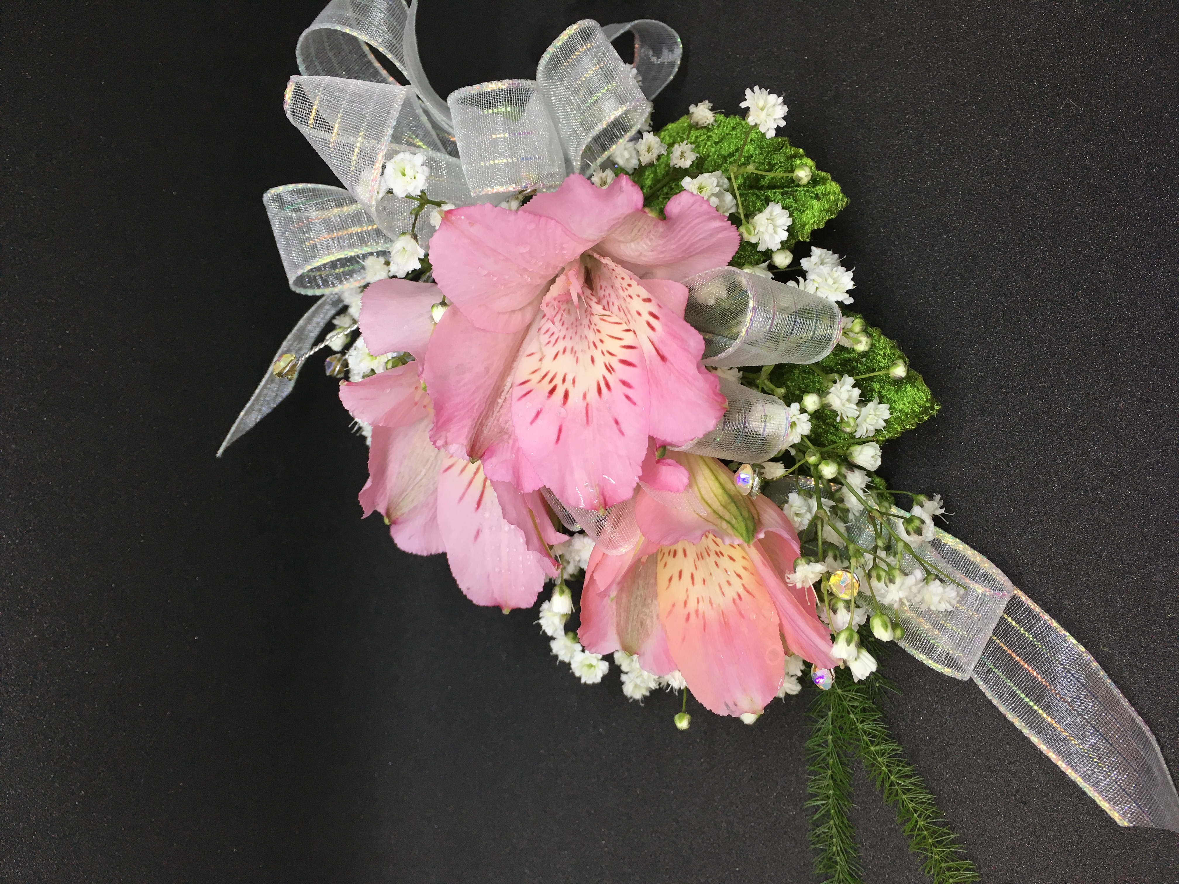 Pink Alstromeria Corsage