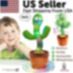 Miniatura: Dancing Cactus Plush Toy Doll Electronic Recording Shake With Song Funny Gift US