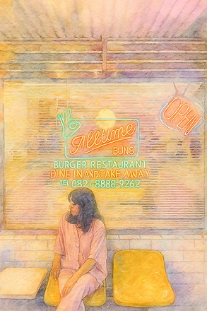 20250627_2015_Watercolor Diner Scene_remix_01jyrr6237exqvmg6j475n5j04.png