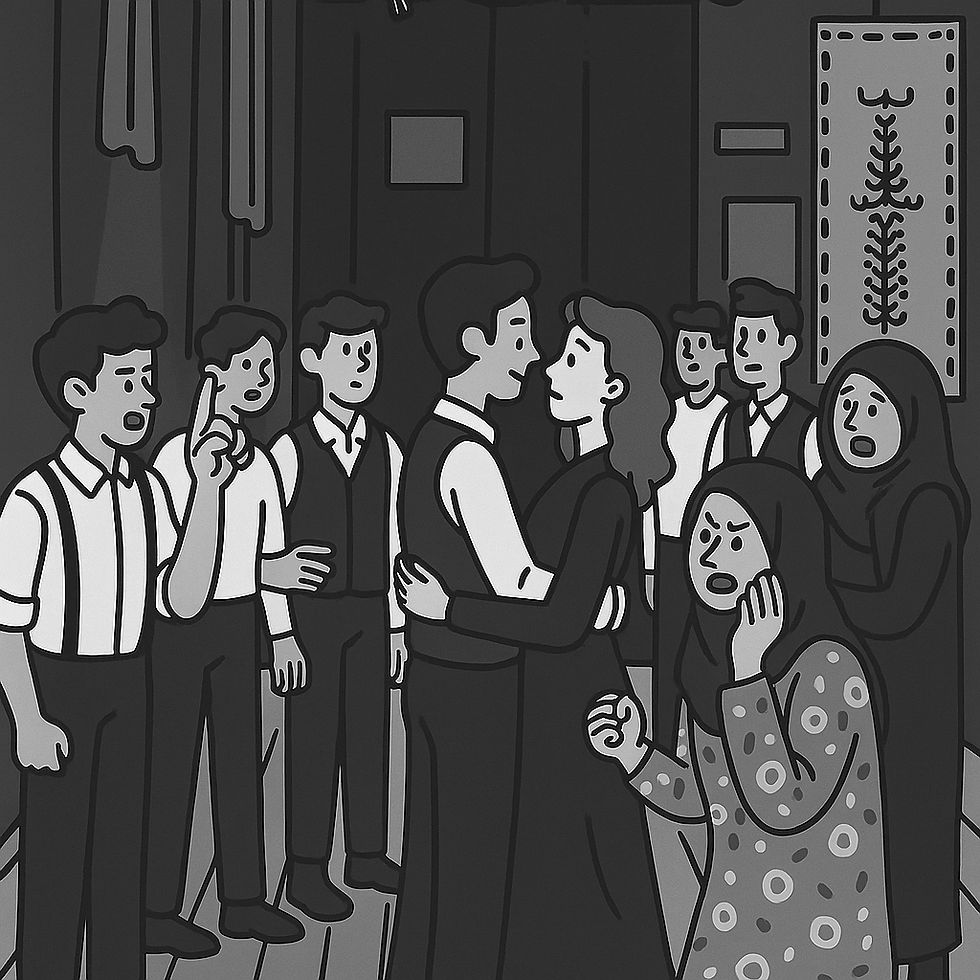 Drama in a Drama Illustration.