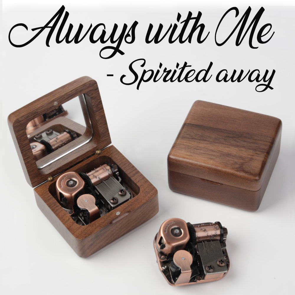 Always with me - Spirited Away Spieluhr in Walnussbox