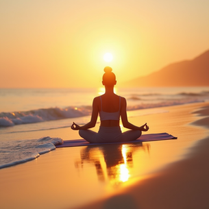 Girl meditative mood