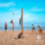 Beachvolleyball practice in Sri Lanka