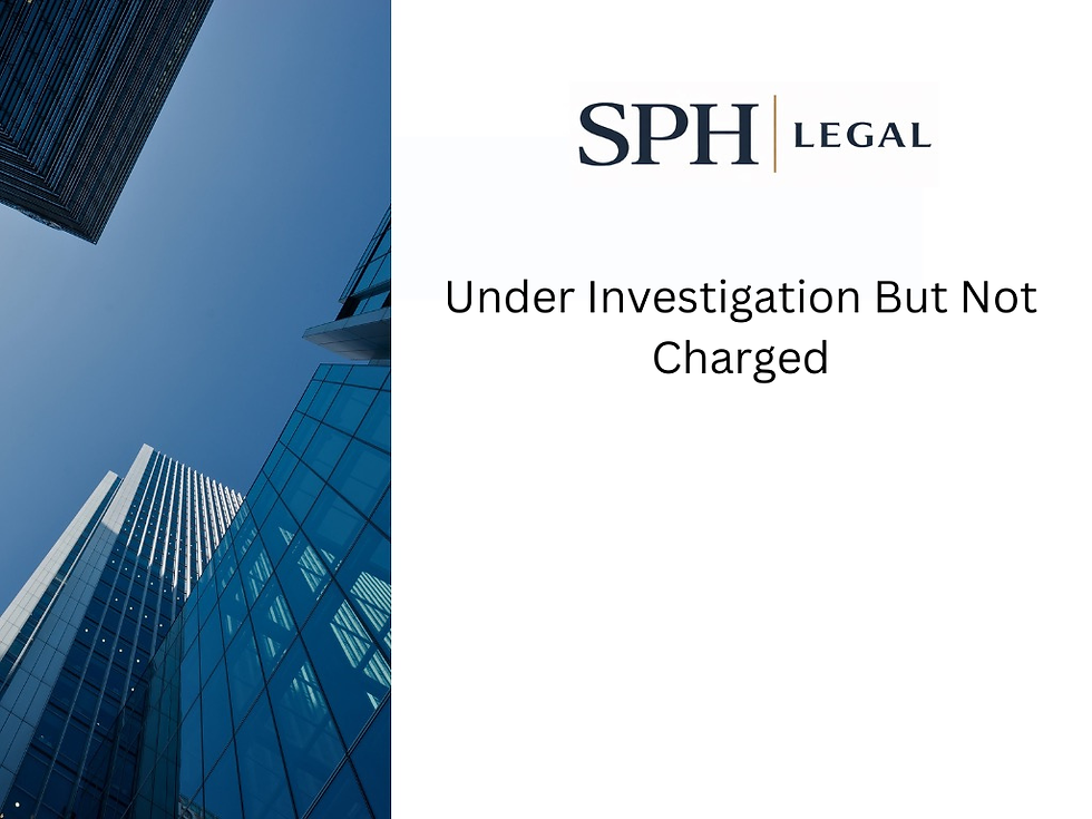 Under investigation UK police release under investigation guidance