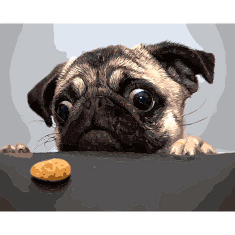 "Dog Oil Painting Decorative Artwork"
