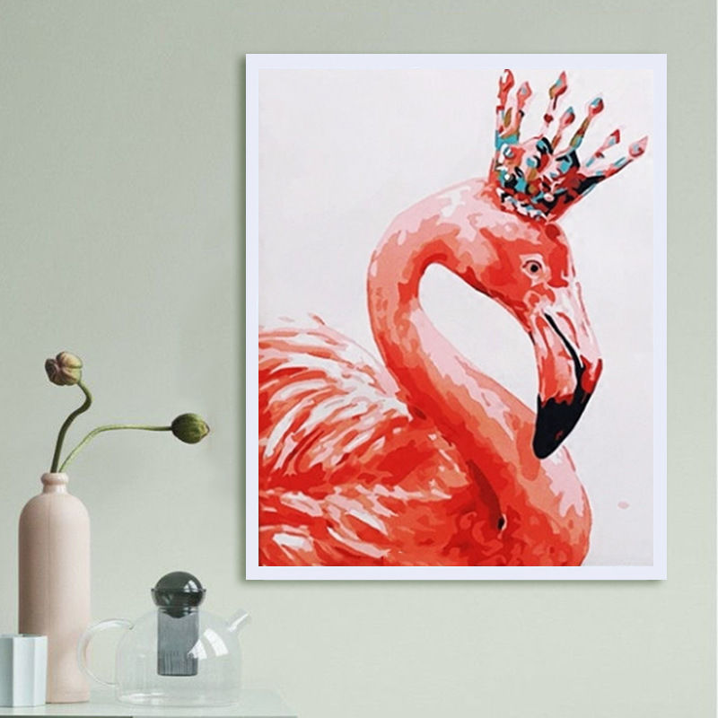 Flamingo Oil Painting Decorative Artwork