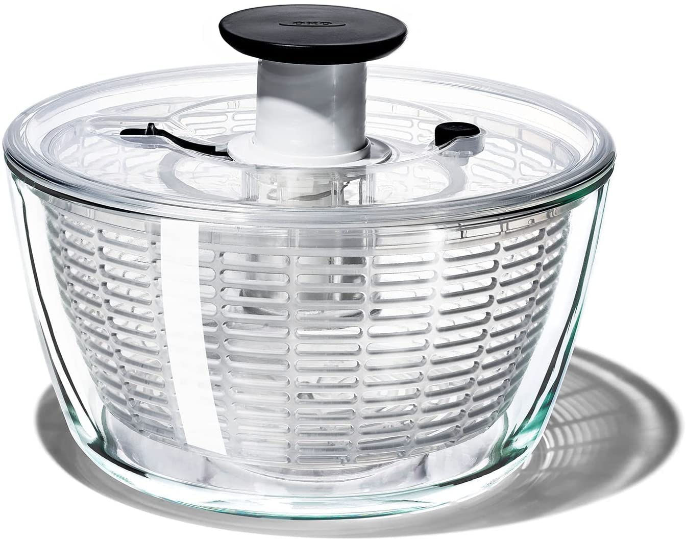 OXO Good Grips Glass Salad Spinner Large/6.22 Quart Clear