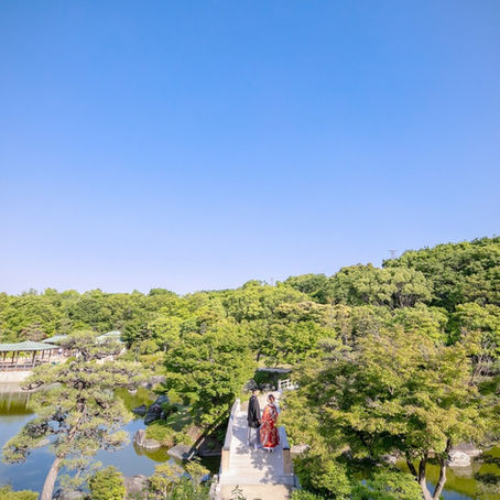 前撮り 大仙公園日本庭園