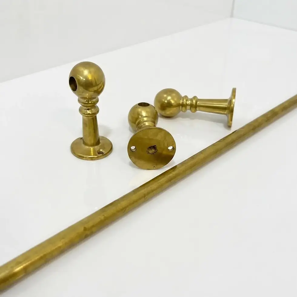 Thumbnail: Decorative Shelf Gallery Rail Solid Metal Guard for Kitchen & Open Shelving