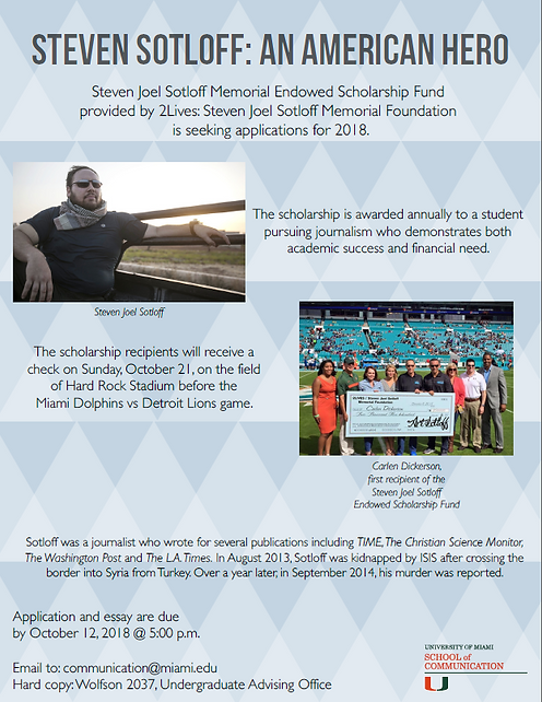 steven sotloff scholarships american hostage journalist scholarships 2lives foundation steven sotloff scholarship journalism journalists