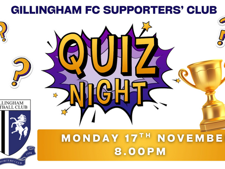 Quiz Night - Monday 17th November 2025