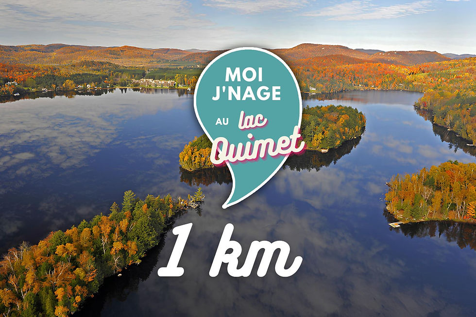 Moi j'nage au lac Ouimet  - 1 km