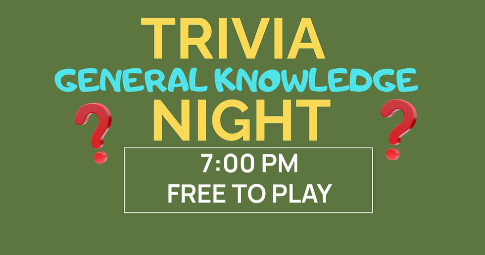 GENERAL KNOWLEDGE TRIVIA 