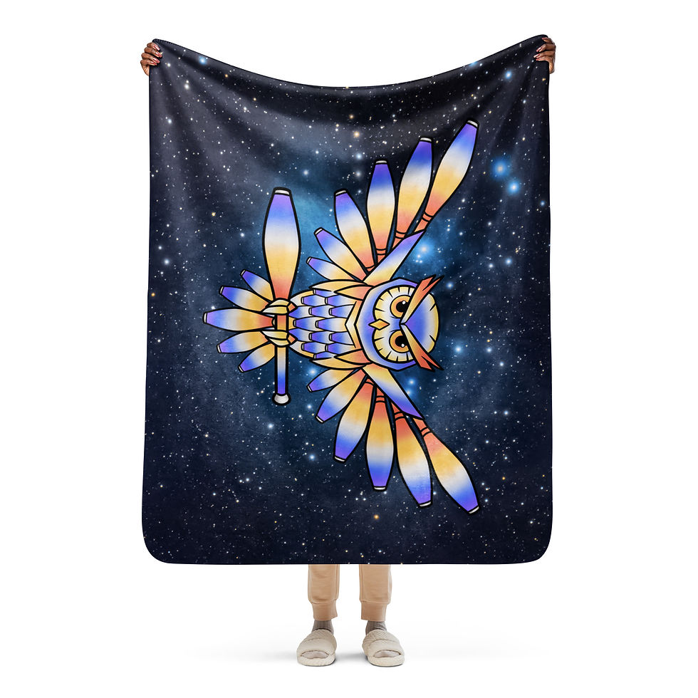 Thumbnail: Sherpa blanket - Club Congress Owl 