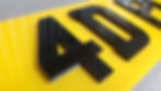 4D Number Plates