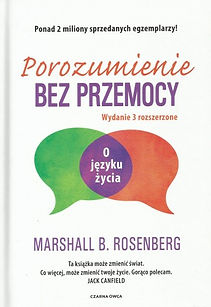 Okładka książki Porozumienie bez przemocy Marshalla B. Rosenberga.