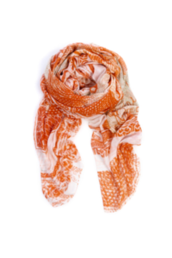 HEART OF ACE Schal CHE Peso Coral  - Modal / Silk Blend