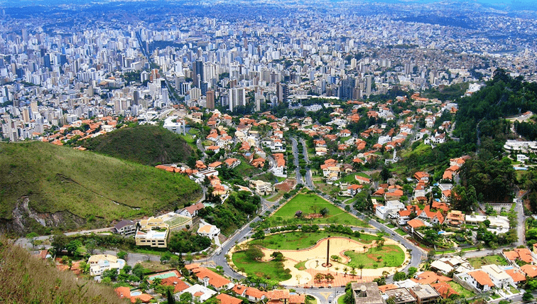 Vista de cima da cidade de Belo Horizonte