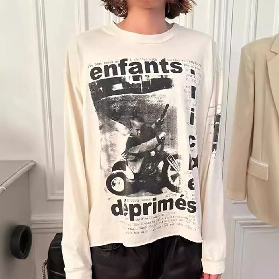 Thumbnail: Casual and loose pure cotton long-sleeved shirts