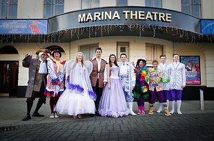 Actor Matthew Wellman plays the Beast in the pantomime Beauty and the Beast at The Marina Theatre, Lowestoft, 2016.