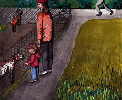 Een nacht in het Tivoli park