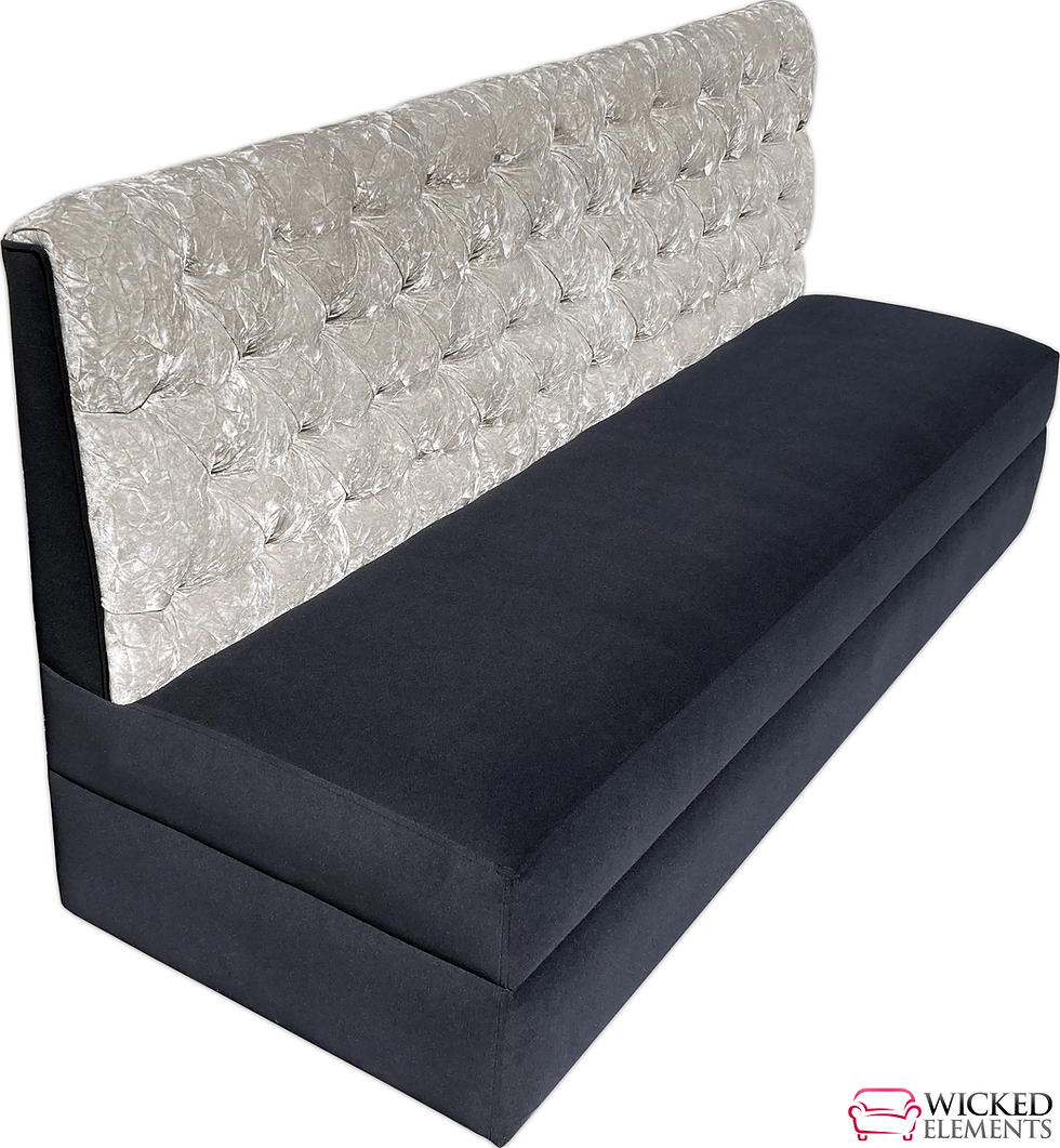 Thumbnail: two tone upholstery bench