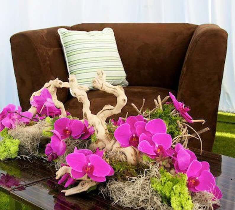 Thumbnail: angora chair in micro suede chocolate fabric