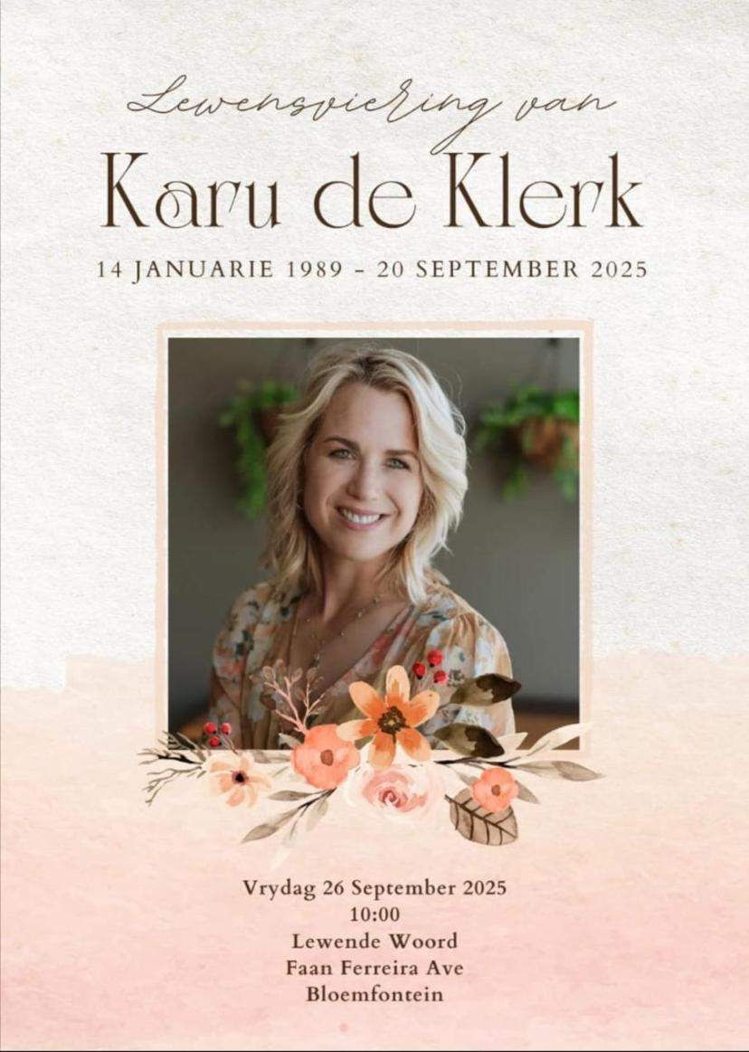 Karu de Klerk. FOTO: Netwerk24