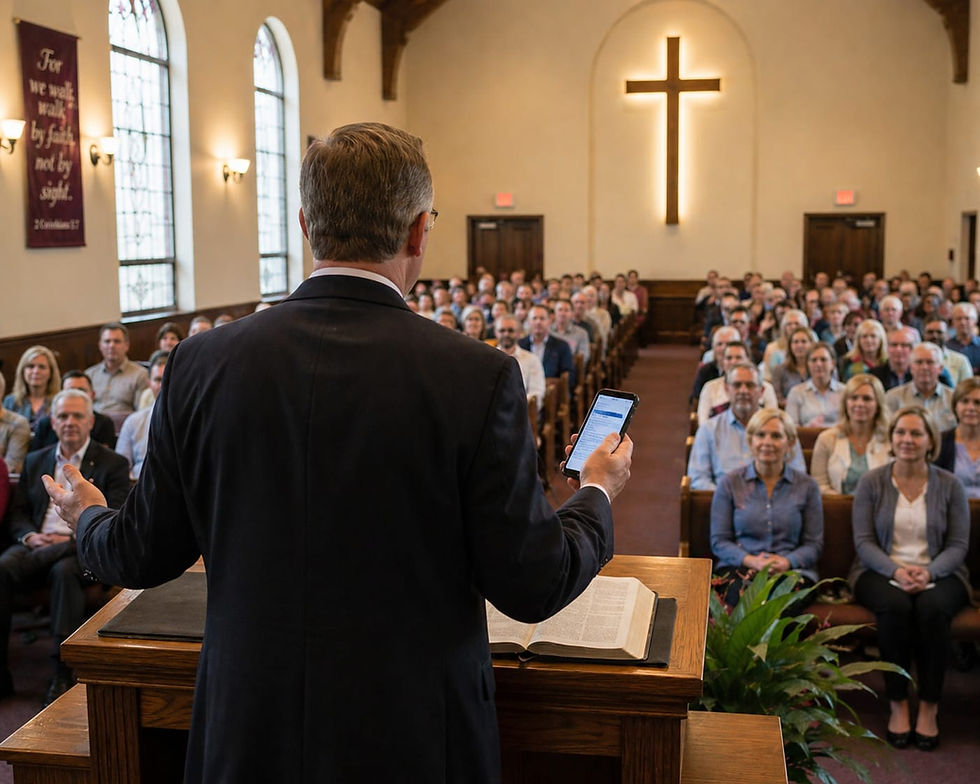 Gemeentes is huiwerig oor pastore wat met KI preek