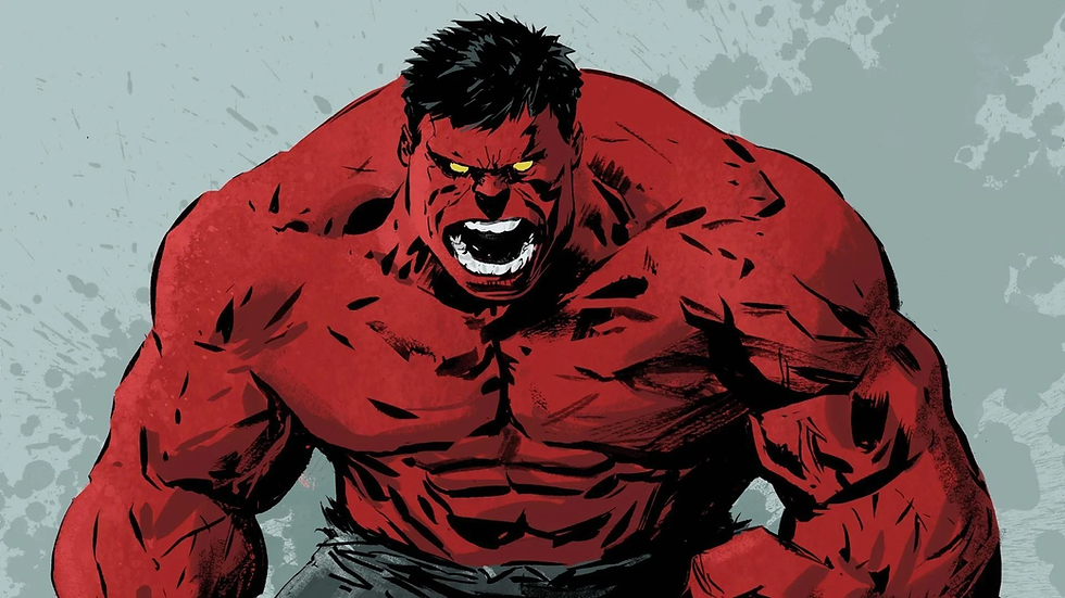 An image of an angry looking Red Hulk
