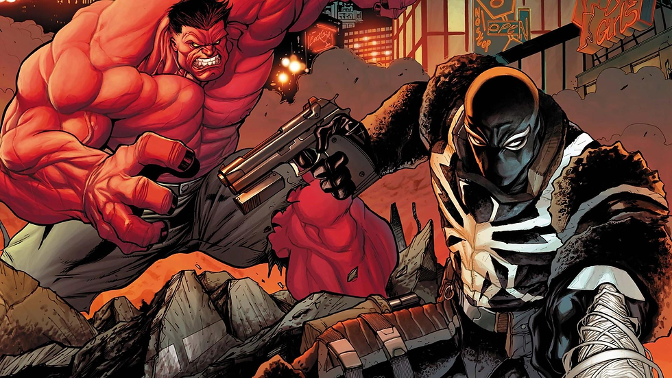 An image of Red Hulk and Agent Venom