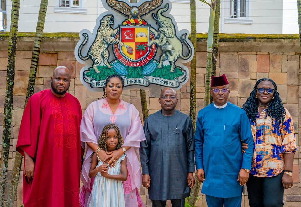 Sinach and husband commend Abia State Governor Alex Otti for visionary leadership and medical outreach support