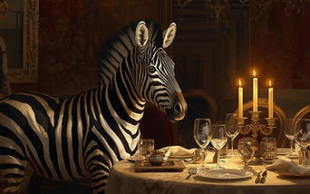 a zebra sitting down for dinner.jpg
